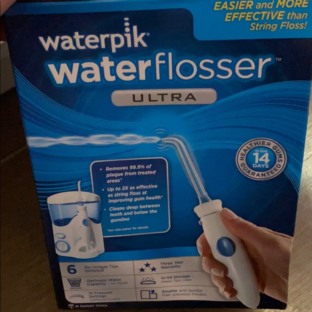 Water flossed
